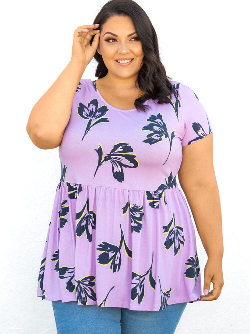 plus size baby doll top 5X